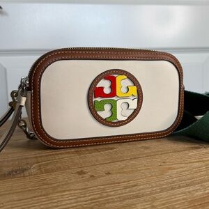 Tory Burch Mini Miller Marquetry Logo Crossbody